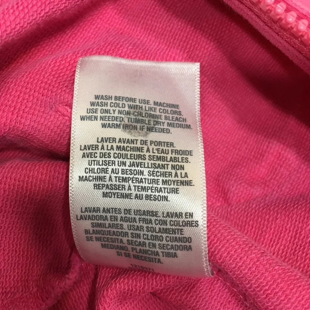 Carters Kids Pink Floral Embroidered Zip Up Hoodie Sweatshirt‎ 24 Months
